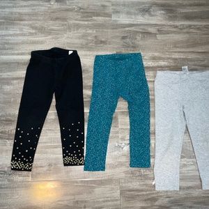 3 pair girls leggings size 3t